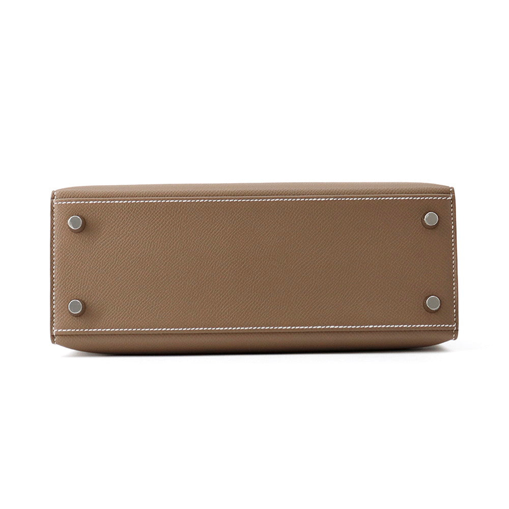HERMES Kelly Sellier Etoupe Epsom Size 25