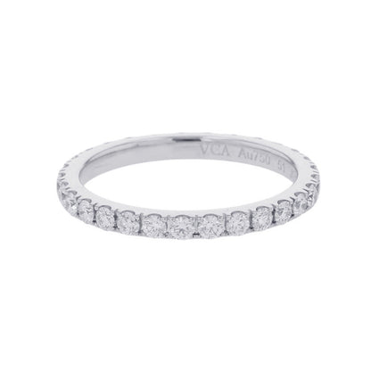 Van Cleef & Arpels Felicite Eternity Ring Size 51/#11VCARP7RG51/VCARP7RG00 18K White Gold