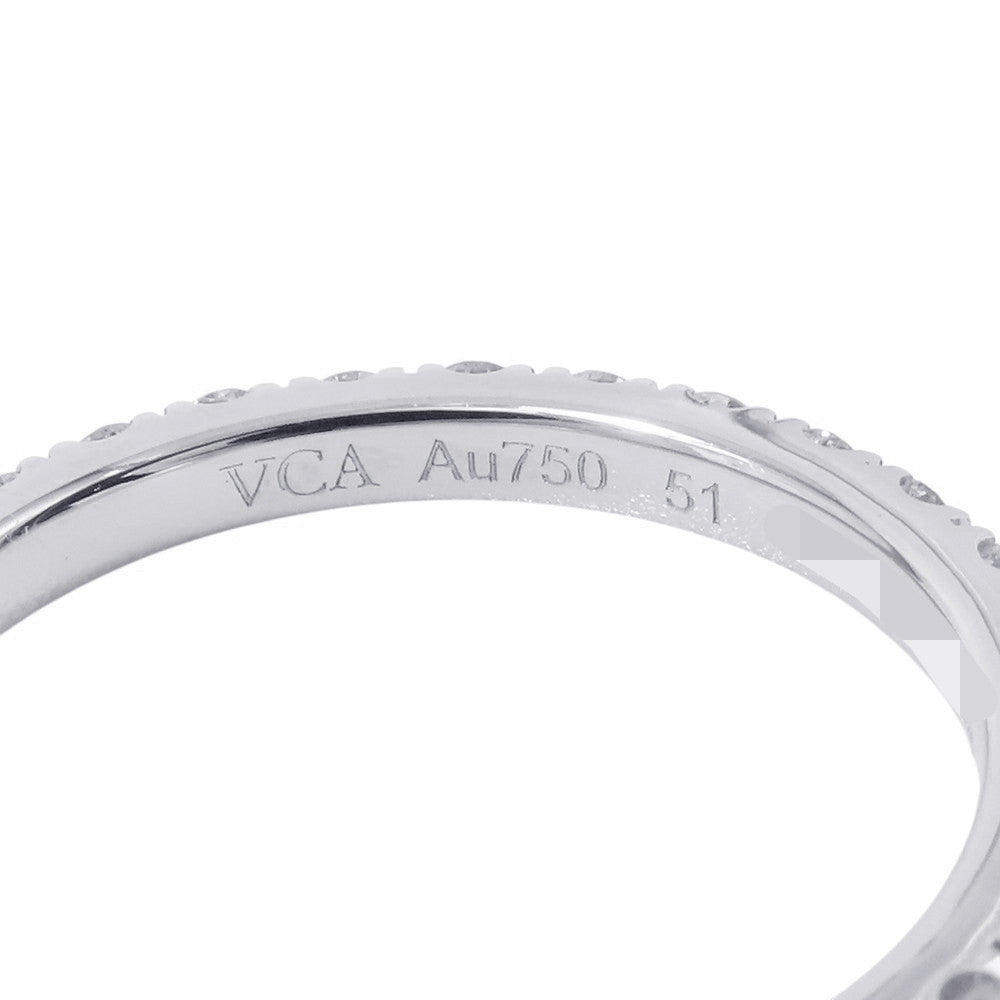Van Cleef & Arpels Felicite Eternity Ring Size 51/#11VCARP7RG51/VCARP7RG00 18K White Gold