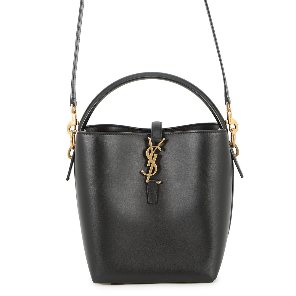 SAINT LAURENT PARIS LE 37 2WAY Handbag Black7490362R20W1000 Calf Leather Size Small