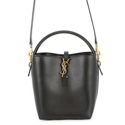 SAINT LAURENT PARIS LE 37 2WAY Handbag Black7490362R20W1000 Calf Leather Size Small