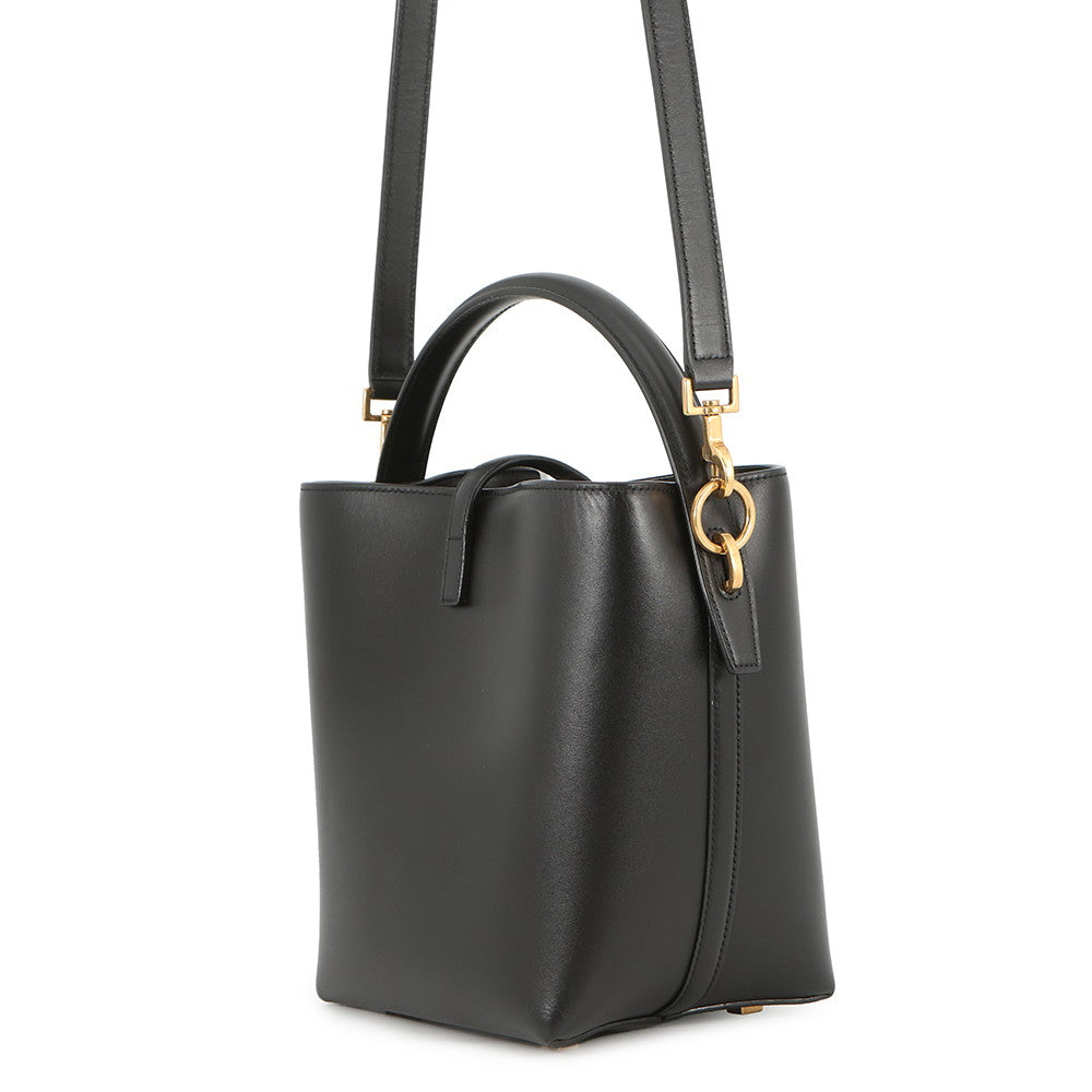 SAINT LAURENT PARIS LE 37 2WAY Handbag Black7490362R20W1000 Calf Leather Size Small