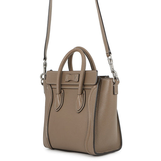 CELINE Luggage Shopper Shoulder Bag Suri189243DRU.09SO Leather Size Nano