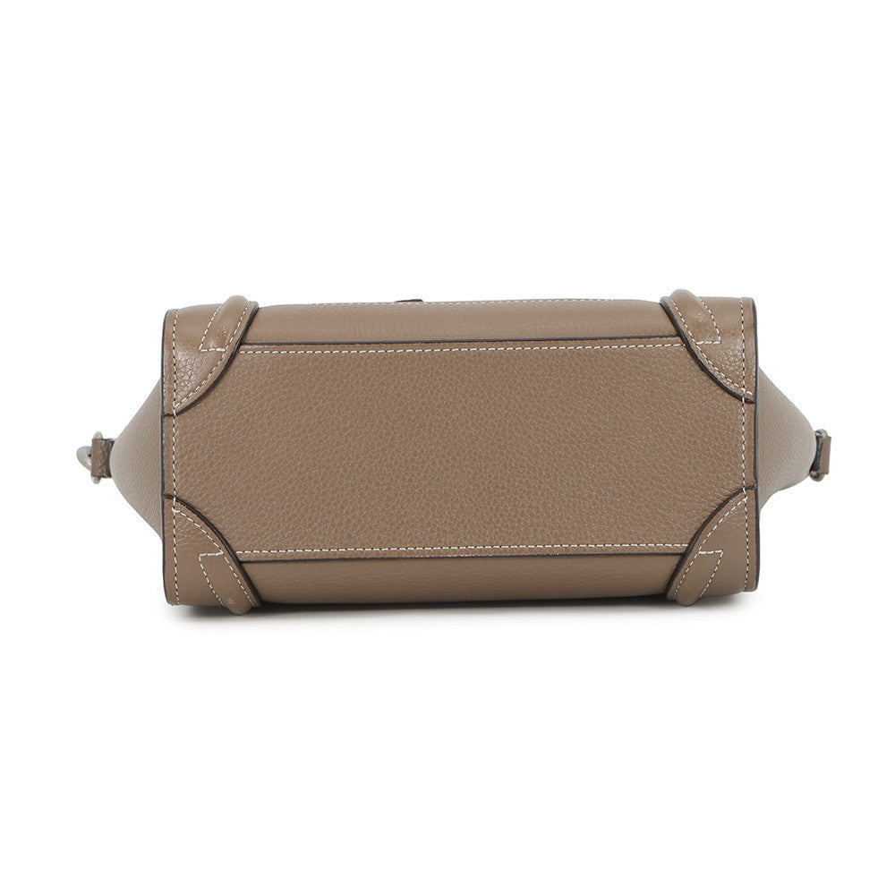CELINE Luggage Shopper Shoulder Bag Suri189243DRU.09SO Leather Size Nano