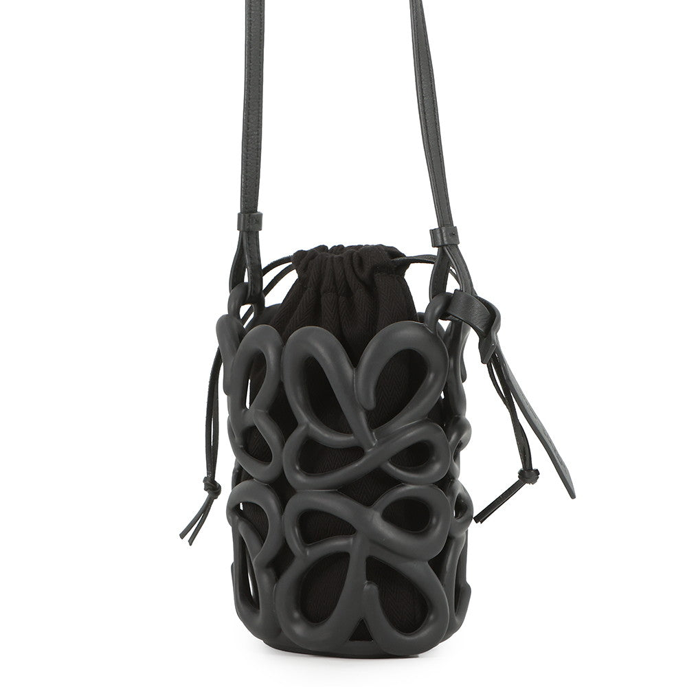 LOEWE Inflatable Pocket Shoulder Bag BlackC630G26X01 Rubber Leather