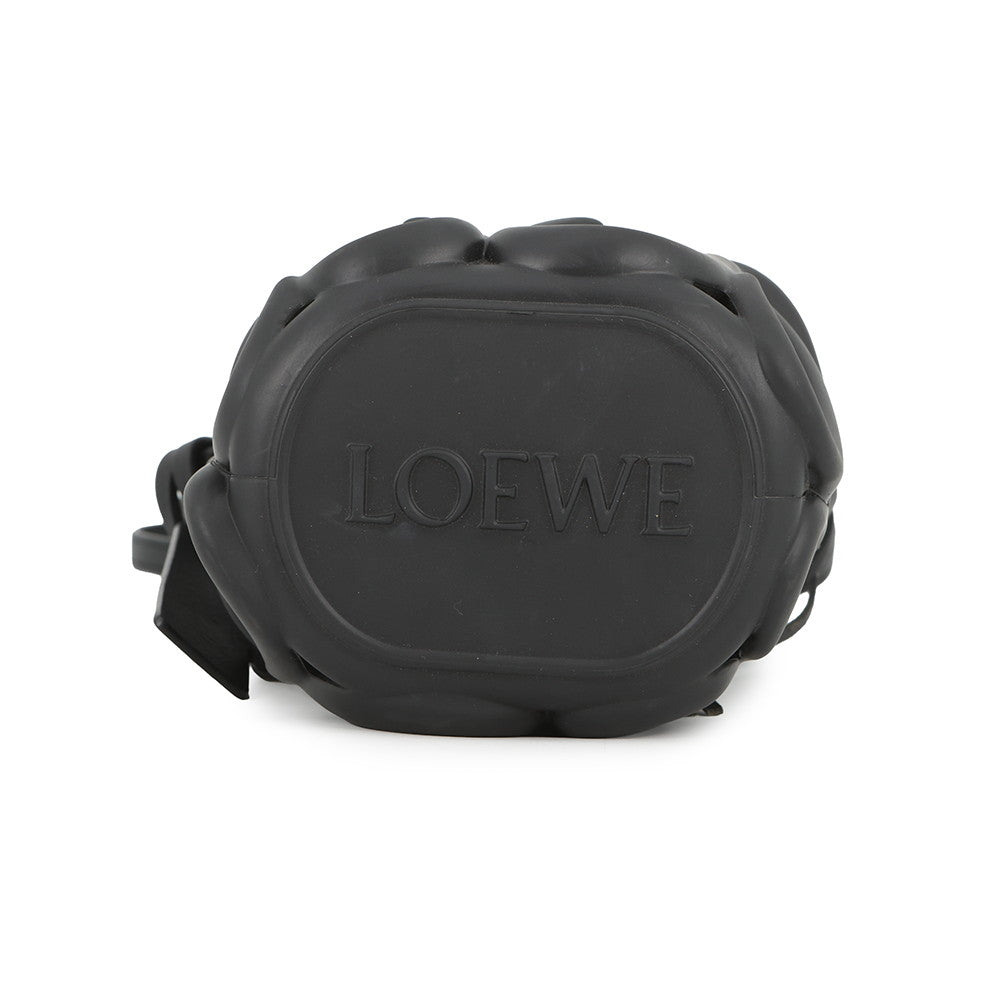 LOEWE Inflatable Pocket Shoulder Bag BlackC630G26X01 Rubber Leather
