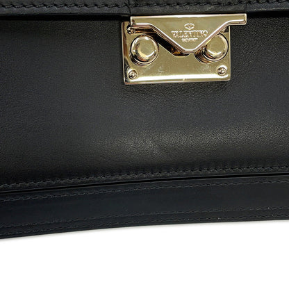 Valentino Garavani Cabana Studded 2wayBag Black/GreenMW2B0165VB2_D80 Leather Size Medium