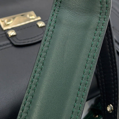 Valentino Garavani Cabana Studded 2wayBag Black/GreenMW2B0165VB2_D80 Leather Size Medium