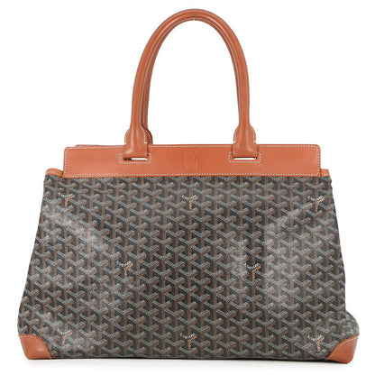 GOYARD Bellecious Black/Tan PVC Leather Size MM
