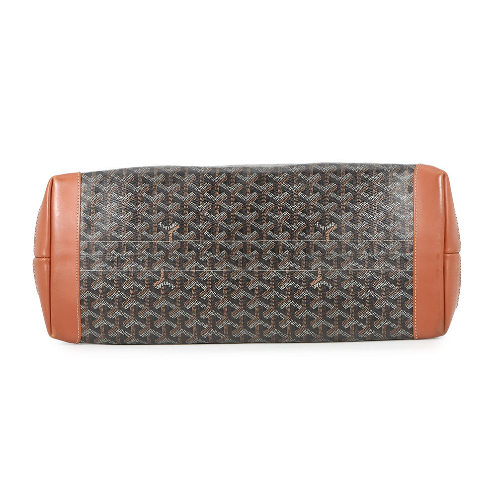 GOYARD Bellecious Black/Tan PVC Leather Size MM