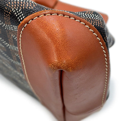 GOYARD Bellecious Black/Tan PVC Leather Size MM