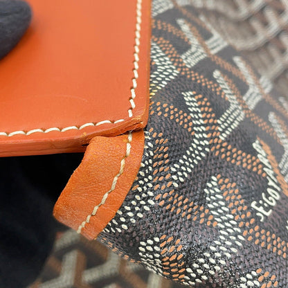 GOYARD Bellecious Black/Tan PVC Leather Size MM