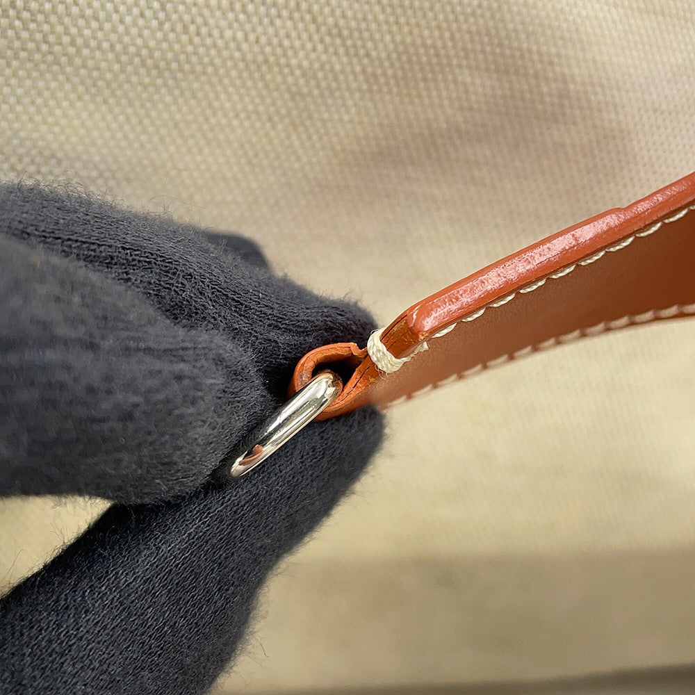 GOYARD Bellecious Black/Tan PVC Leather Size MM