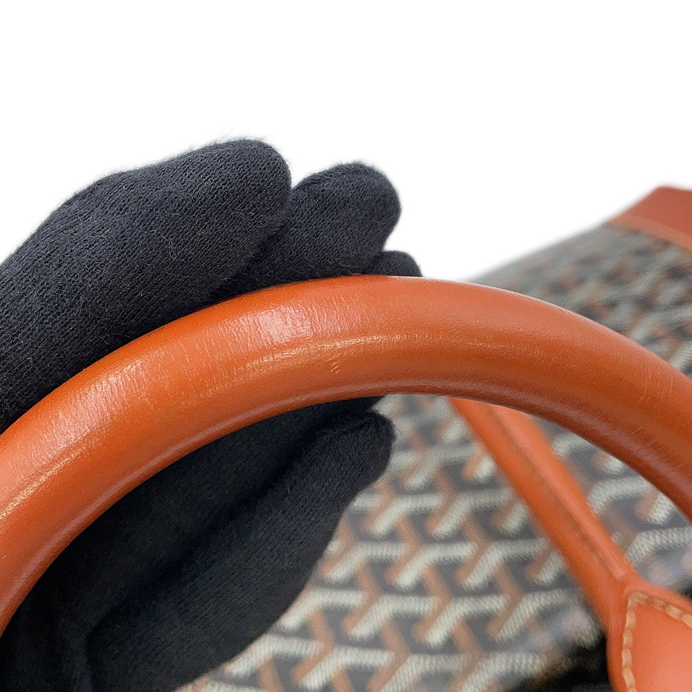 GOYARD Bellecious Black/Tan PVC Leather Size MM