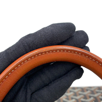 GOYARD Bellecious Black/Tan PVC Leather Size MM
