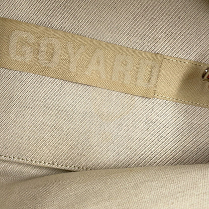 GOYARD Bellecious Black/Tan PVC Leather Size MM