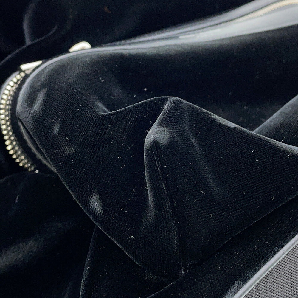 SAINT LAURENT PARIS City Backpack Black462807 Velour Leather