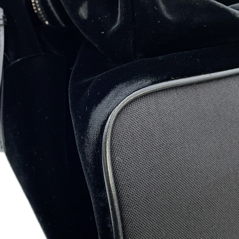 SAINT LAURENT PARIS City Backpack Black462807 Velour Leather