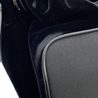 SAINT LAURENT PARIS City Backpack Black462807 Velour Leather