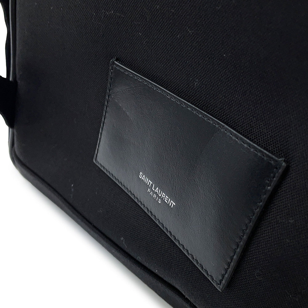 SAINT LAURENT PARIS City Backpack Black462807 Velour Leather
