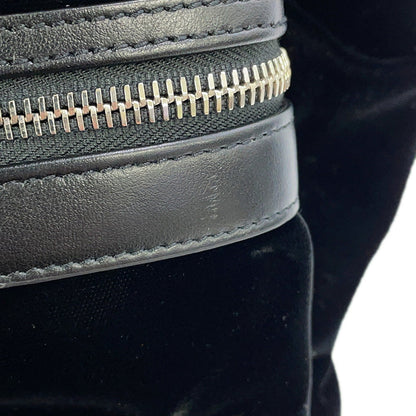 SAINT LAURENT PARIS City Backpack Black462807 Velour Leather