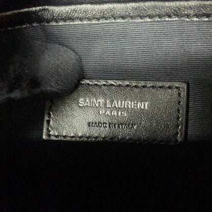 SAINT LAURENT PARIS City Backpack Black462807 Velour Leather