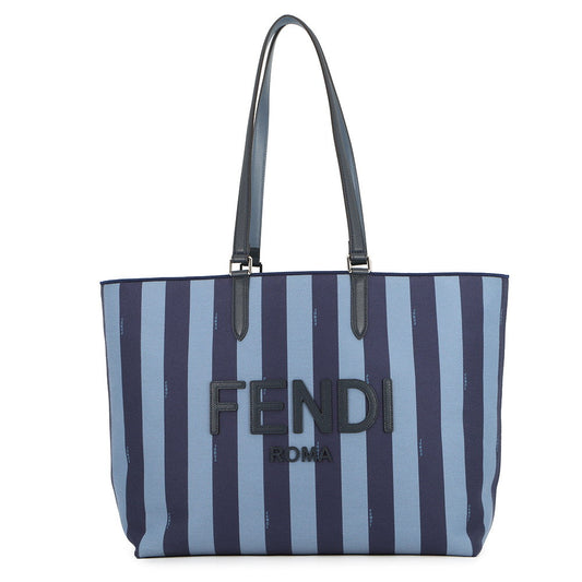 FENDI Go-to-Shopper Tote Navy/Blue7VA610 Canvas Leather