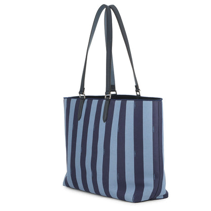 FENDI Go-to-Shopper Tote Navy/Blue7VA610 Canvas Leather