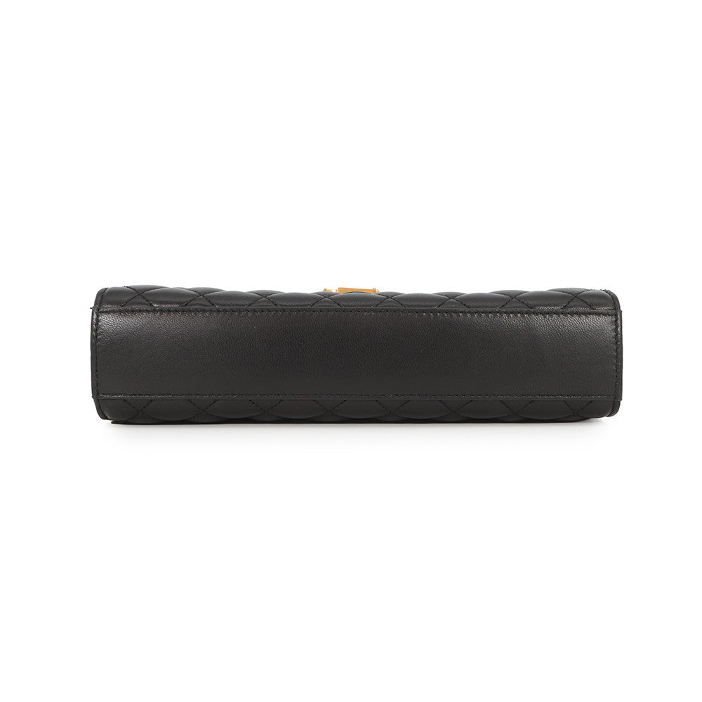 SAINT LAURENT PARIS Envelope Chain Shoulder Back Black600185AACT71000 Lambskin Size Medium