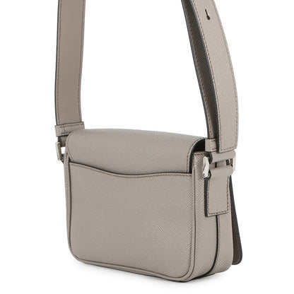 PRADA Saffiano Leather Shoulder Bag Greige2VD065 Leather