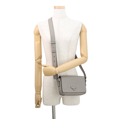 PRADA Saffiano Leather Shoulder Bag Greige2VD065 Leather