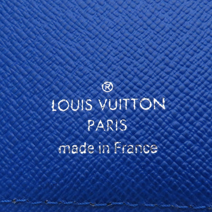 LOUIS VUITTON Portefeuille Brazza Noir/BlueM30791 Taiga Leather/V-Shape