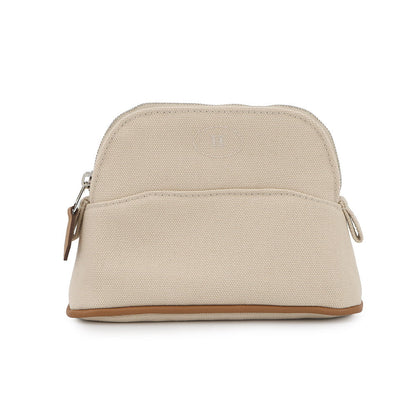 HERMES Bolide Pouch NaturalH103772M 01 Cotton Canvas Size Mini mini