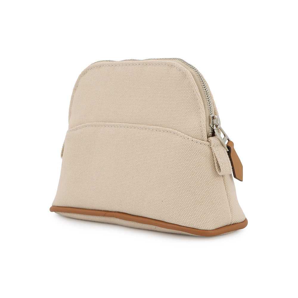 HERMES Bolide Pouch NaturalH103772M 01 Cotton Canvas Size Mini mini