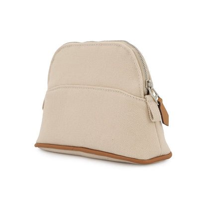 HERMES Bolide Pouch NaturalH103772M 01 Cotton Canvas Size Mini mini