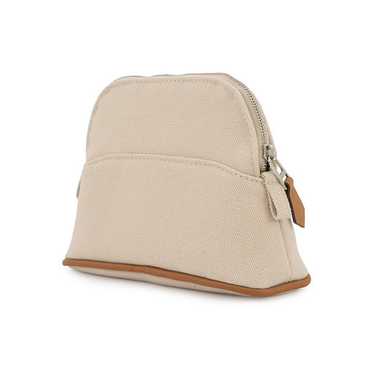 HERMES Bolide Pouch NaturalH103772M 01 Cotton Canvas Size Mini mini