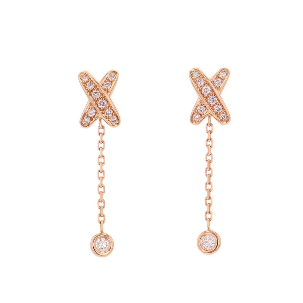 Chaumet Ju de Lien Earrings082226 18K Pink Gold