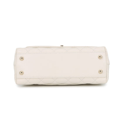 CHANEL Coco handle WhiteA92990 Caviar Leather Size 24