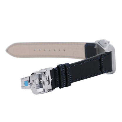 JAEGER-LE COULTRE Reverso Tribute Duo Small Seconds H47mm×W28.3mm Stainless Steel Leather Blue/Silver DialQ3988481