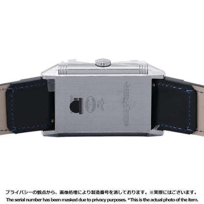 JAEGER-LE COULTRE Reverso Tribute Duo Small Seconds H47mm×W28.3mm Stainless Steel Leather Blue/Silver DialQ3988481