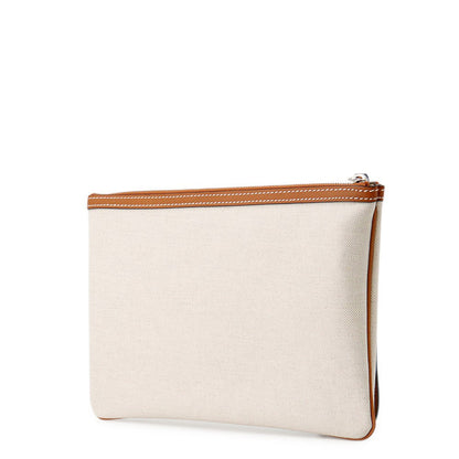 GUCCI Clutch Bag Beige/Brown777165 Canvas Leather