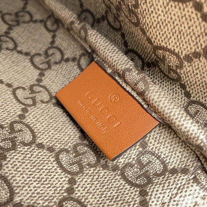 GUCCI Clutch Bag Beige/Brown777165 Canvas Leather
