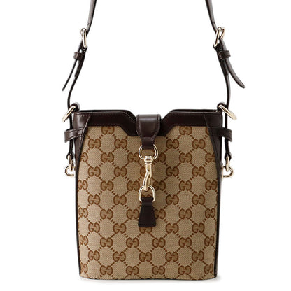 GUCCI Mini bucket bag Beige/Brown782919 GG Canvas Leather