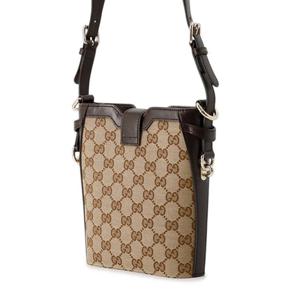 GUCCI Mini bucket bag Beige/Brown782919 GG Canvas Leather
