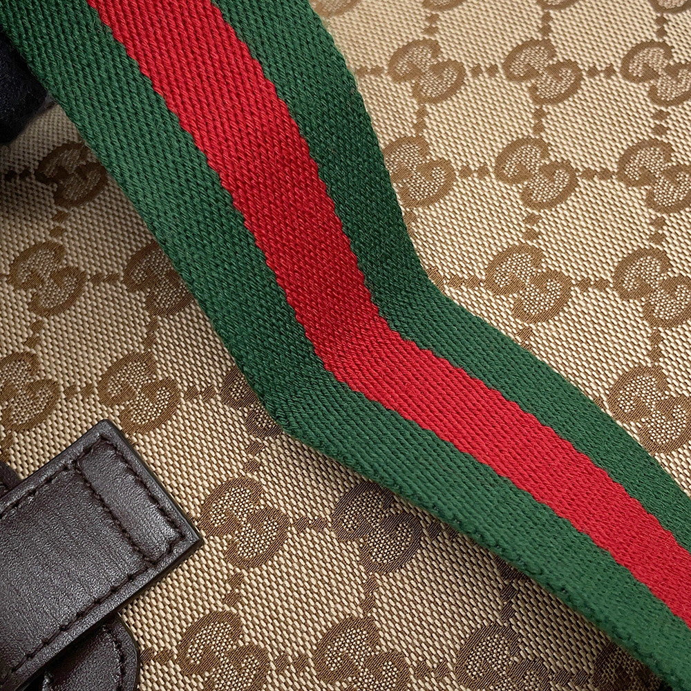GUCCI Mini bucket bag Beige/Brown782919 GG Canvas Leather