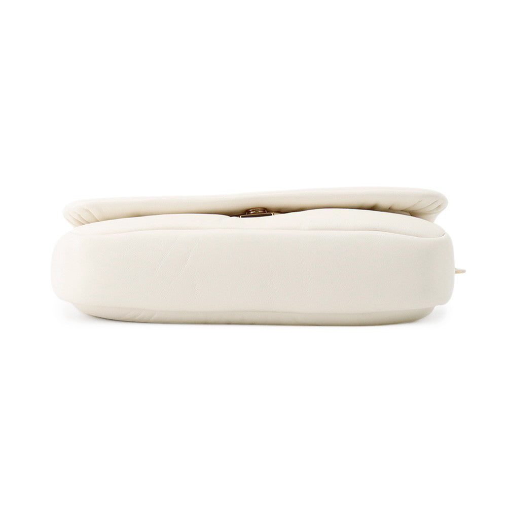 GUCCI GG Milano Mini Top Handle Bag White806017 Leather