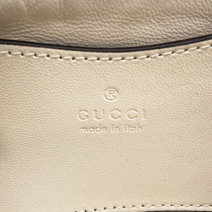 GUCCI GG Milano Mini Top Handle Bag White806017 Leather