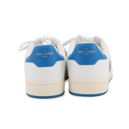 LOUIS VUITTON Rivoli Line Sneakers White/Blue1A5Y0X Leather Size 7