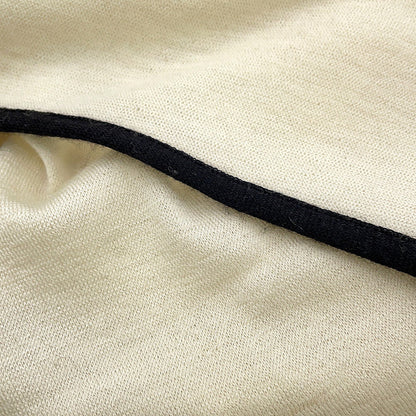 CHANEL CC Logo Stole Ivory/BlackA52032-X01249-C2666 Cashmere70% Silk30%