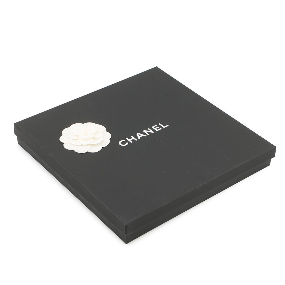 CHANEL CC Logo Stole Ivory/BlackA52032-X01249-C2666 Cashmere70% Silk30%